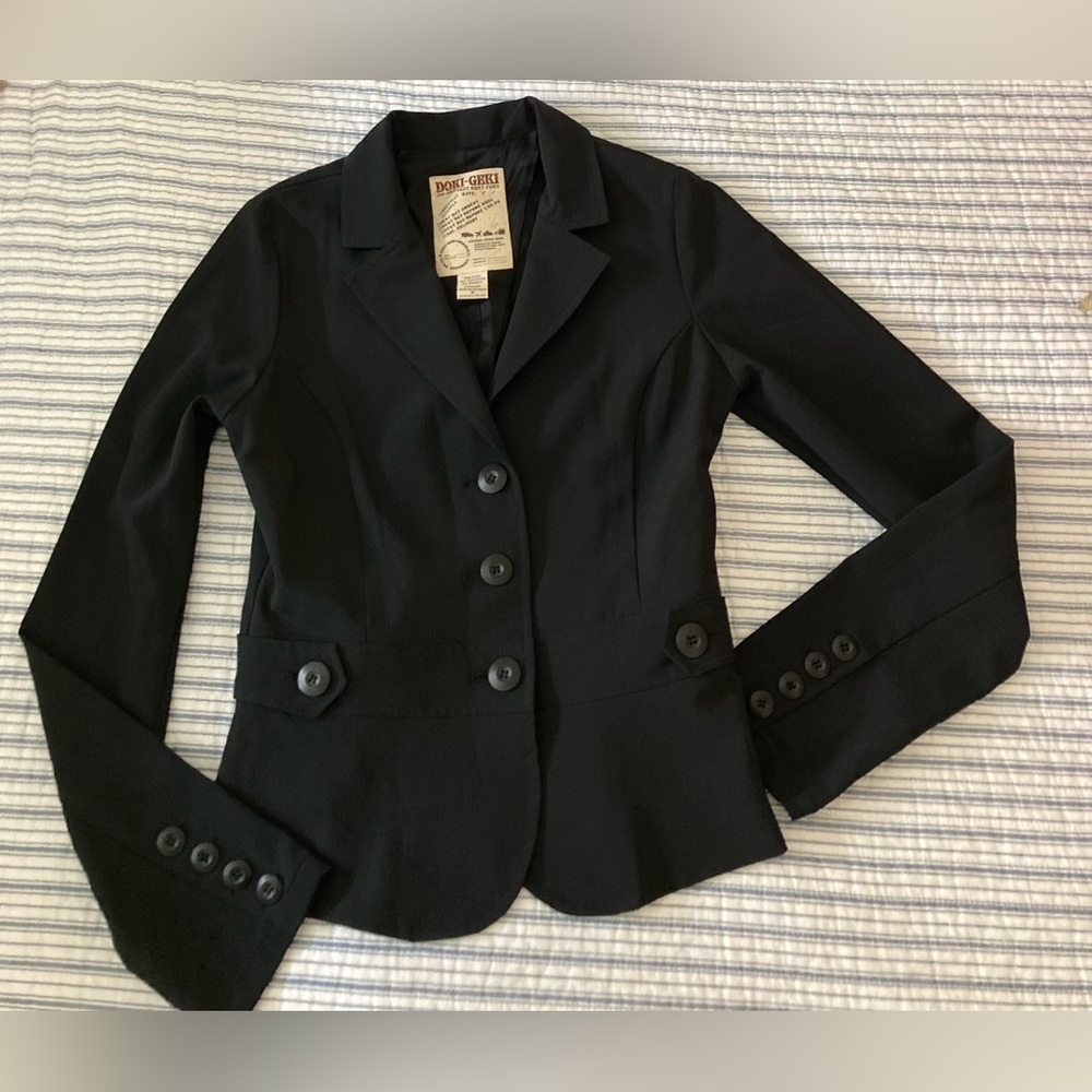Doki Geki women black jacket size S